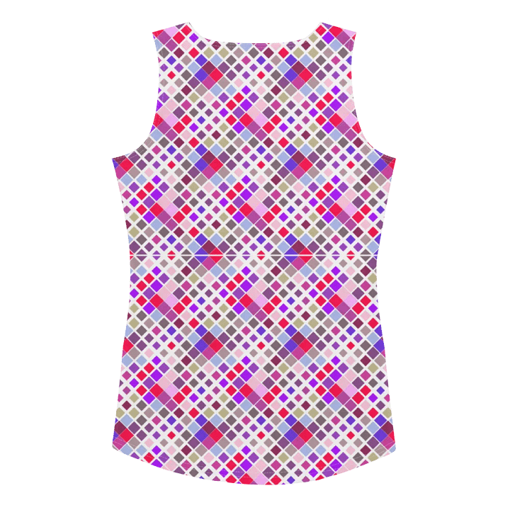 Colorful Square Pattern Design Tank Top - Ver 6 product image (2)