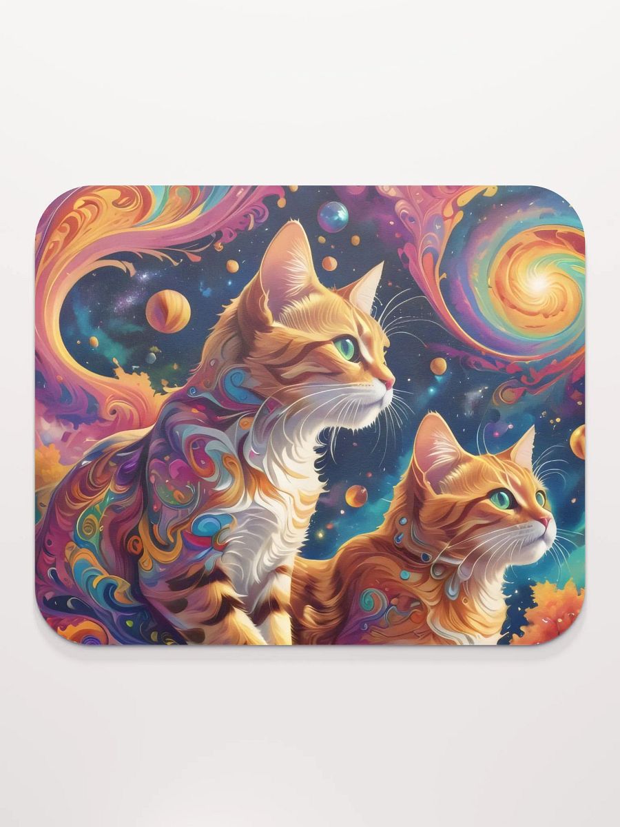 Space Cats Swirl Adventure Mouse Pad product image (3)