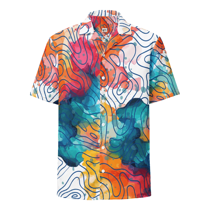 Topographic Breeze Hawaiian Shirt product image (1)
