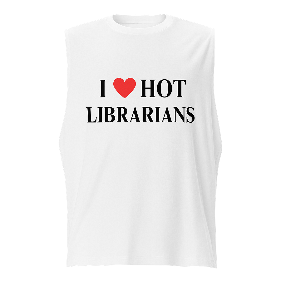 I HEART HOT LIBRARIANS UNISEX TANK product image (2)