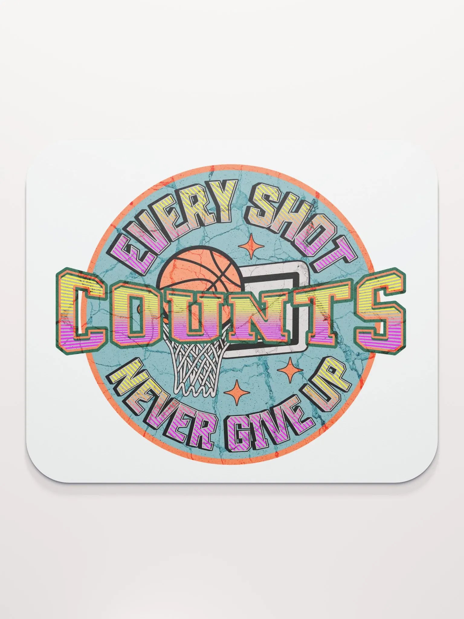 Every Shot Counts Basketball Hoops of Inspiration Mouse Pad product image (2)