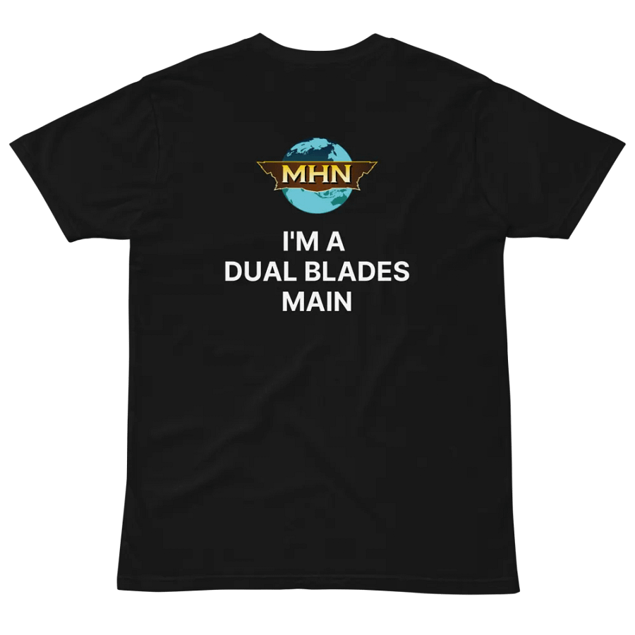 I'm A Dual Blades Main MHN Emblem Unisex T-Shirt Black/Grey/Navy product image (4)