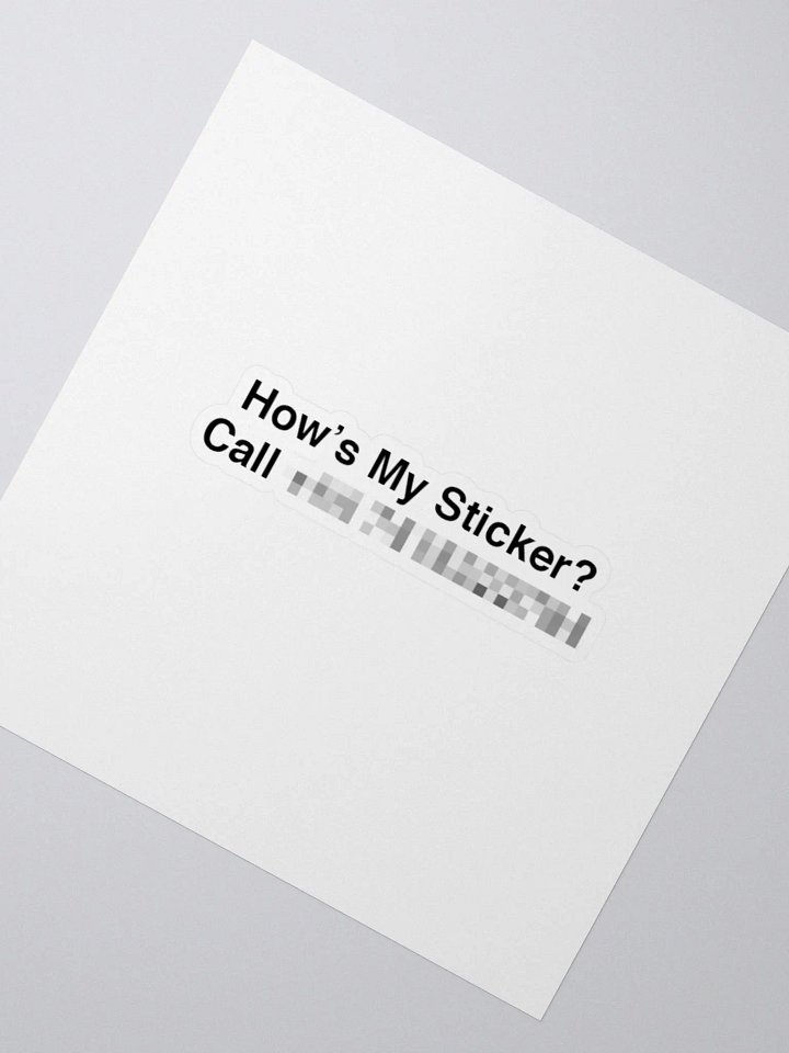 How's My Sticker? product image (2)