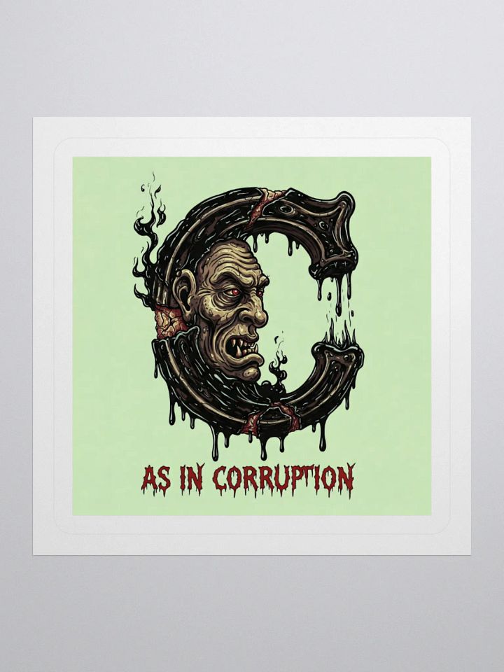 C as in corruption stickers product image (2)