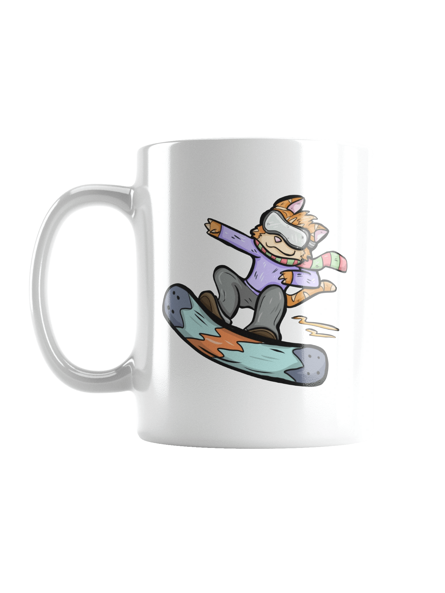 Rusty Snowboarding Holiday White Mug Christmas 2025 product image (1)