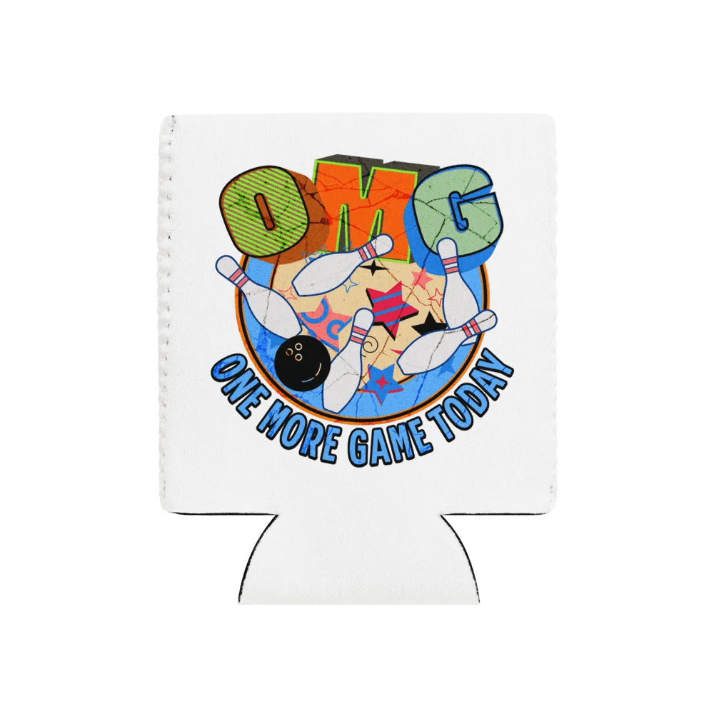 OMG One More Game Today Bowling Can Cooler product image (1)