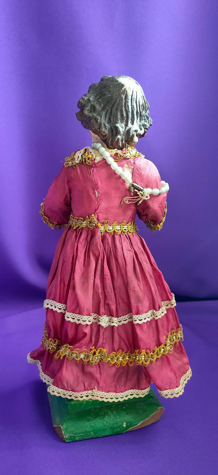 Relíquia Sagrada, Raro Menino Jesus de Praga, obra-prima da arte sacra, século XVIII, peça religiosa, luxo product image (5)