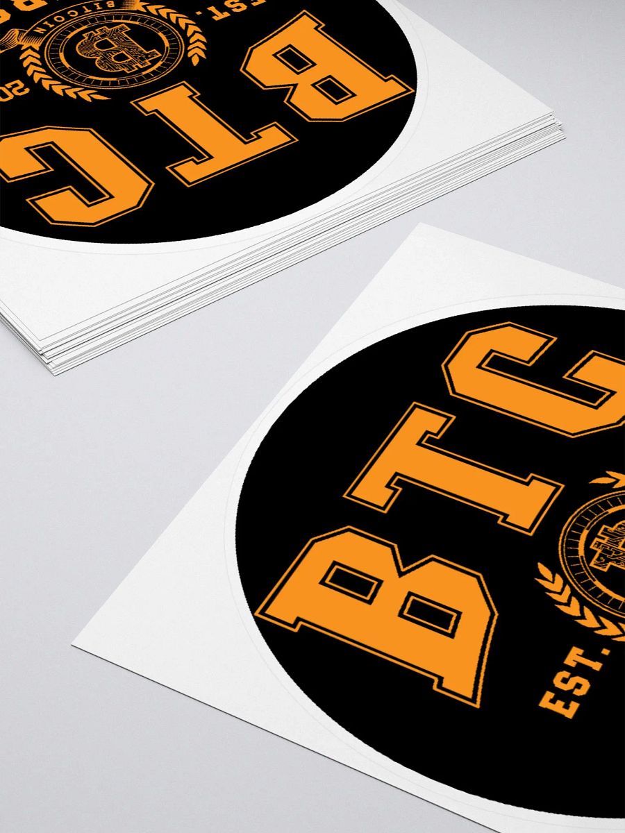Bitcoin BTC University College Crypto Currency Blockchain Sticker product image (4)