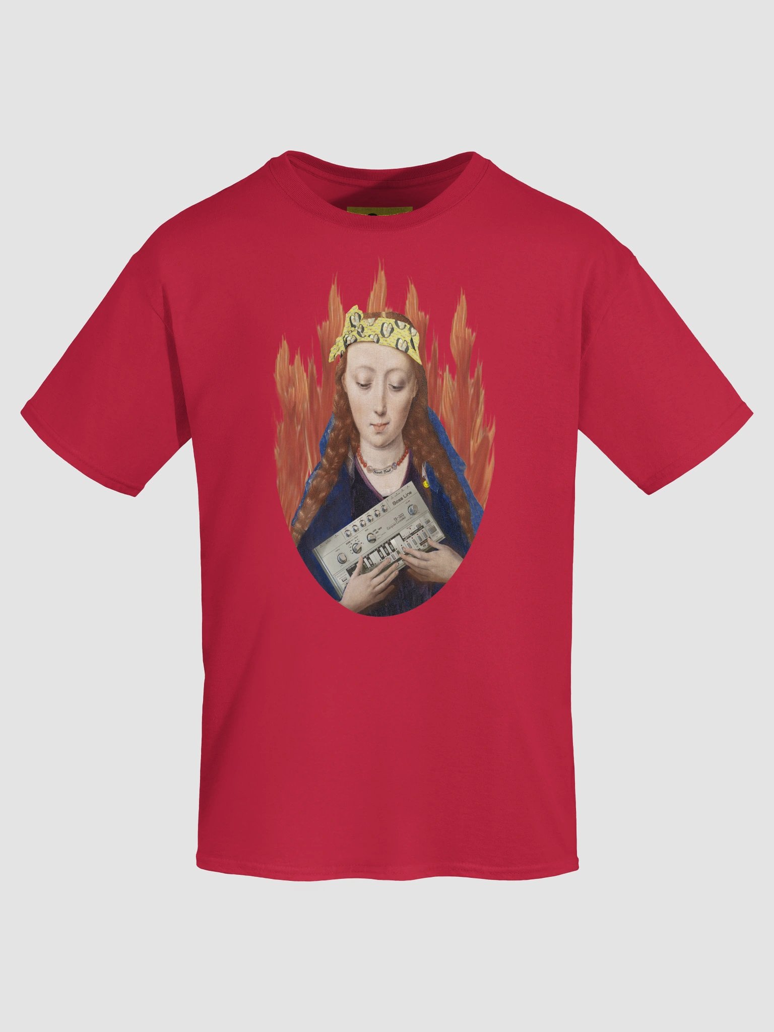 The Holy Bassline, by Frank Fonik TB303 tribute, Unisex t-shirt product image (33)