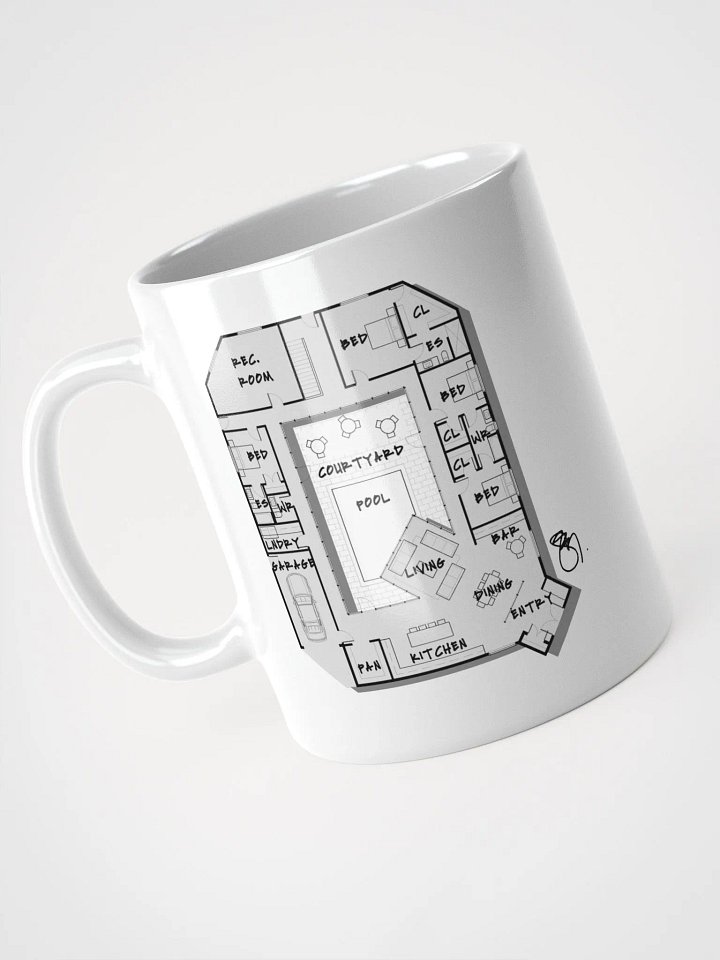 Alphabet Floor Plan Mug - Q product image (2)