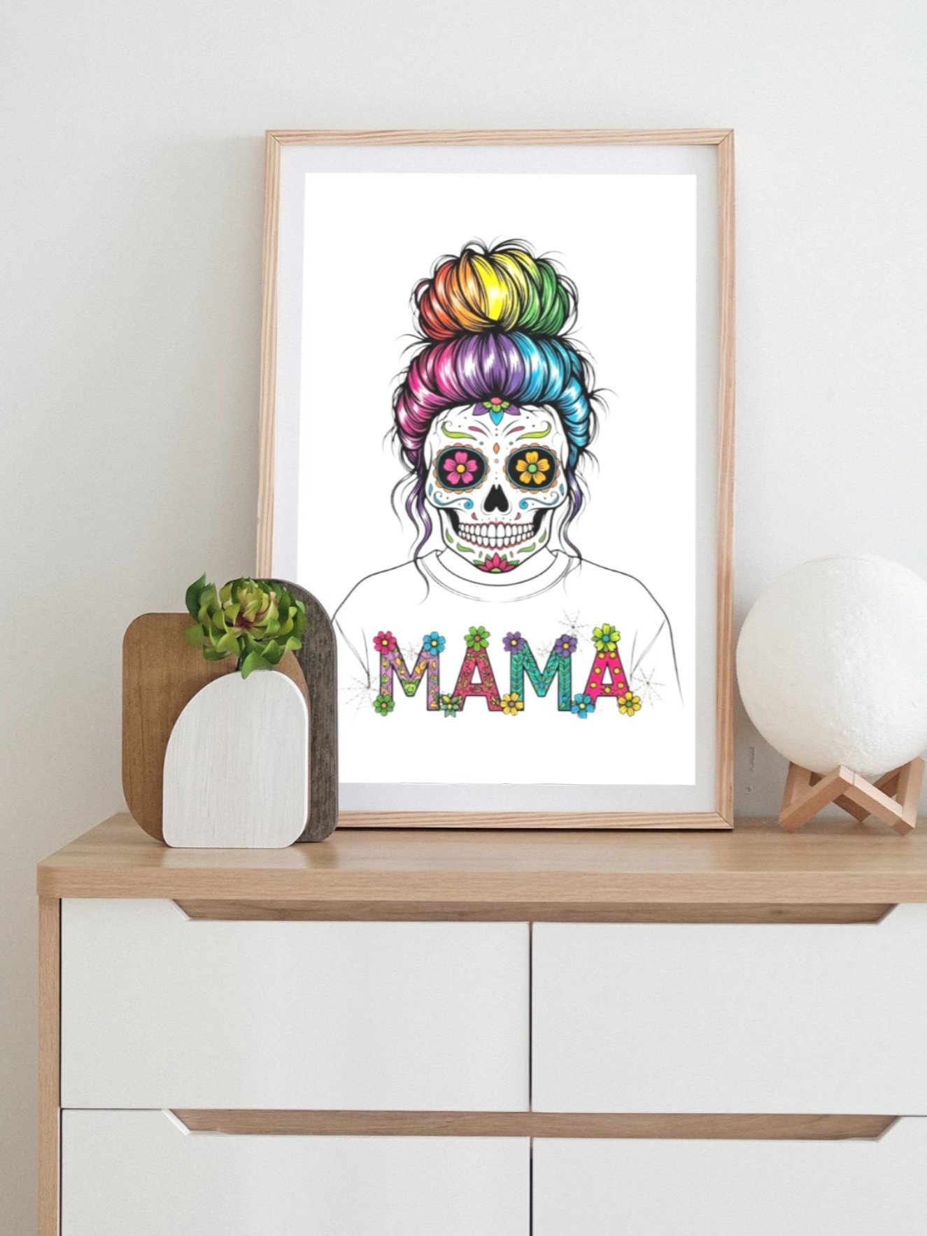 Vibrant Mama Sugar Skull Digital Download product image (3)
