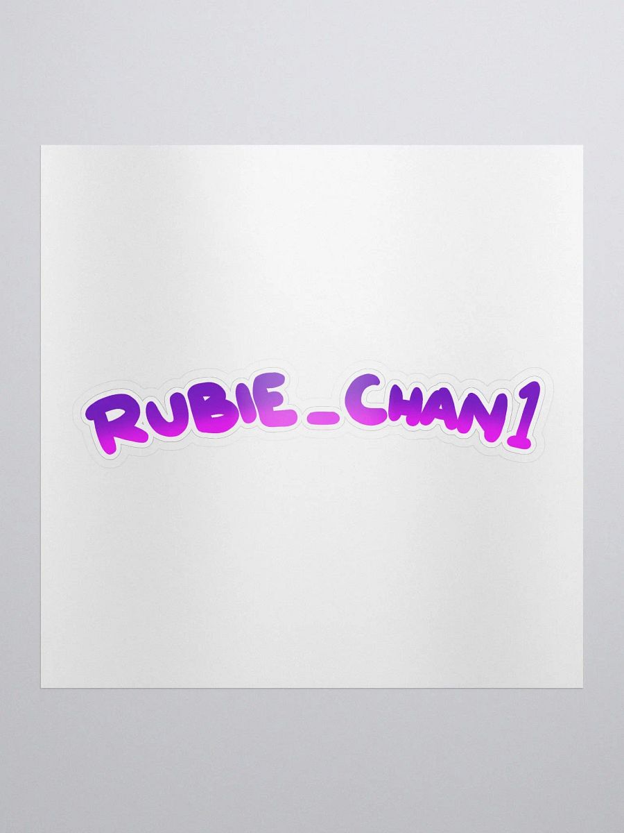 RubieChan Logo Sticker product image (1)