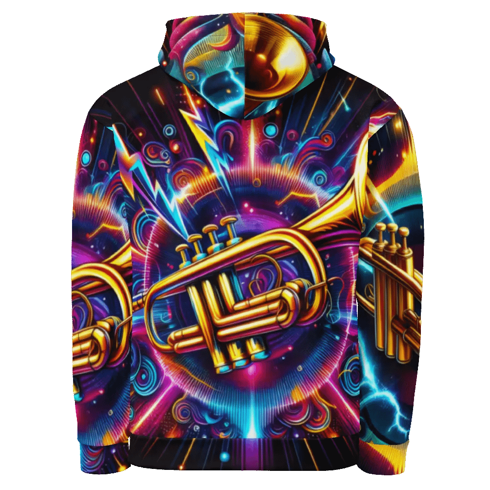 Trumpet Musical Instrument - All-Over Unisex Hoodie #6 product image (3)