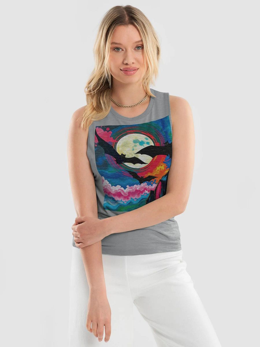 Moonlit Bat Flight Women's Muscle Tank product image (3)