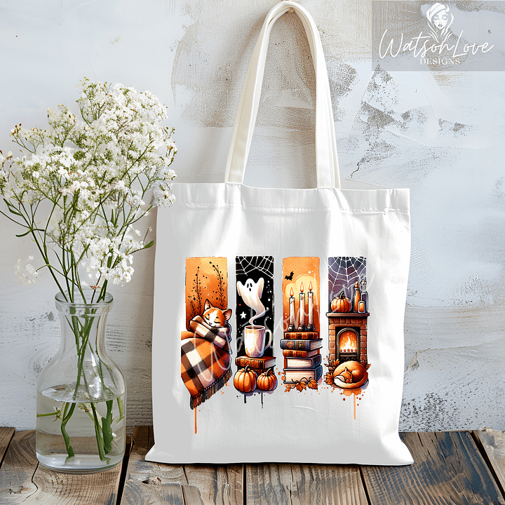 Cozy Spooky Png Digital Download ONLY Fall Clipart Cozy Halloween PNG Halloween Brushstroke product image (2)