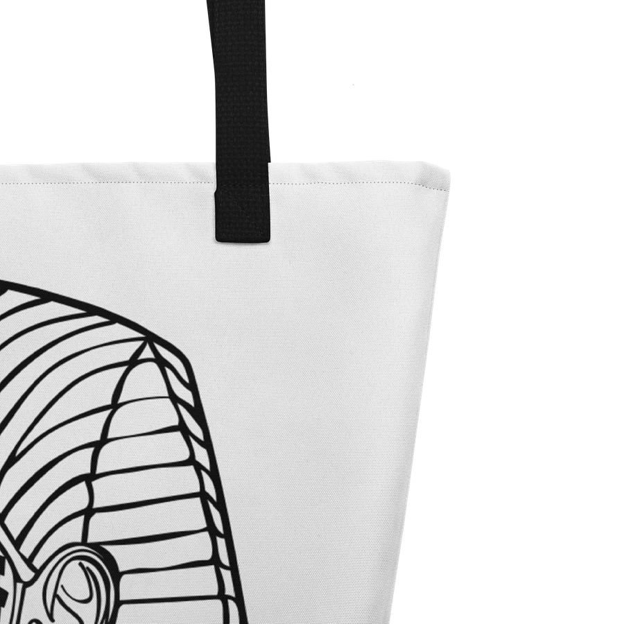 Tote Bag: Elegant Stylish Egyptian History Art Black and White Minimalist Design product image (5)