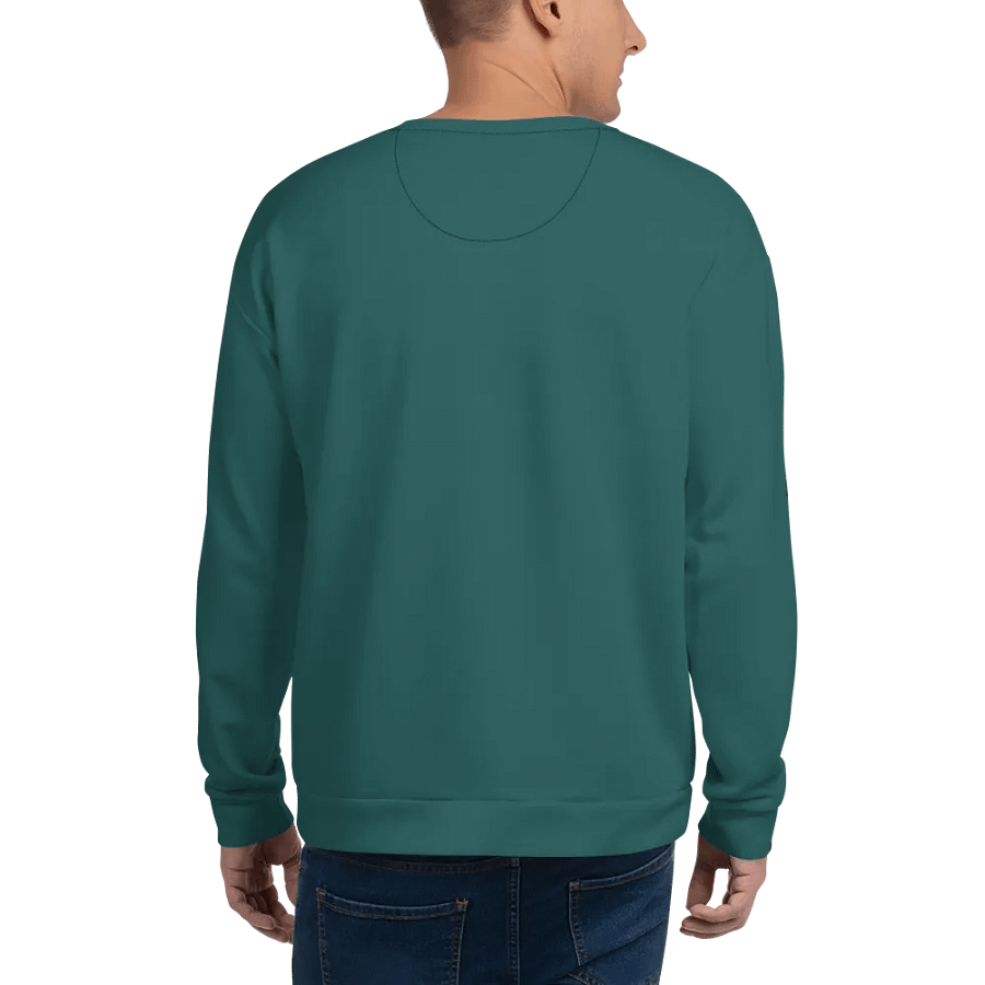 Plain Teal Green Soft Summer Unisex Recycled Polyester Heavyweight Premium Sweatshirt by Treasure Pie product image (7)