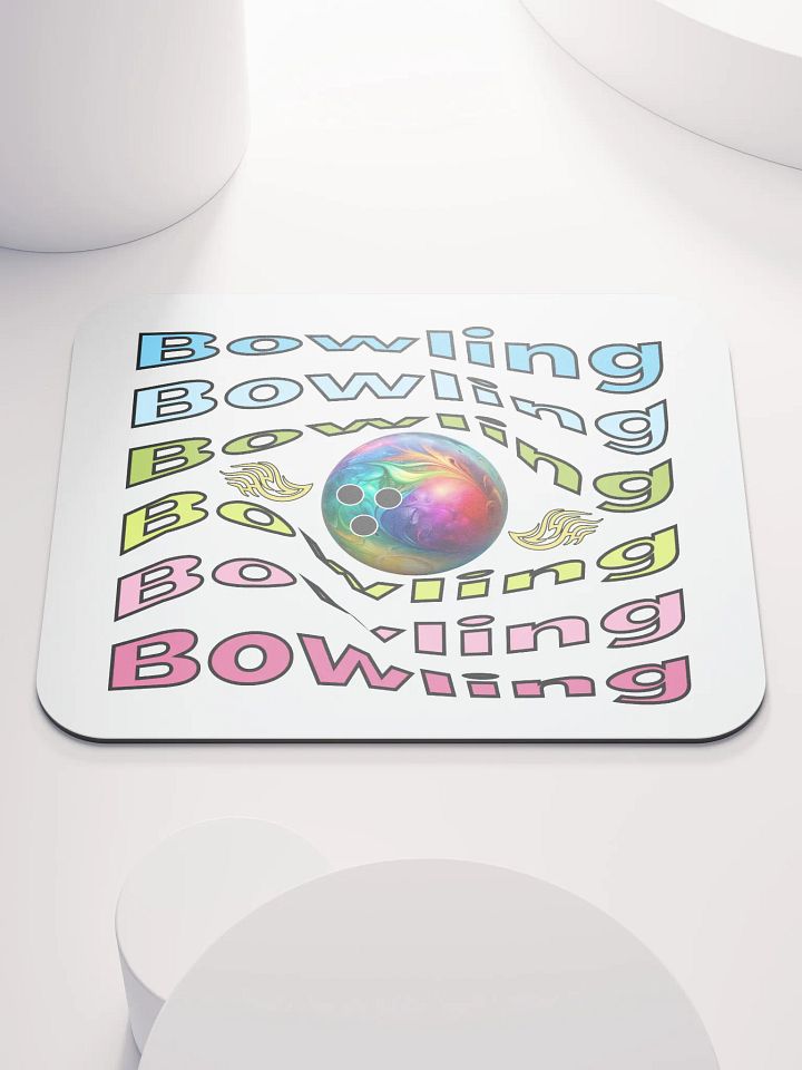 Bowling Swirl Blast Mouse Pad product image (1)