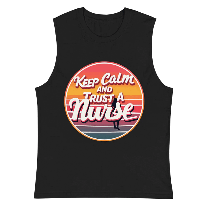 Sunset Nurse Retro Muscle Tank product image (3)