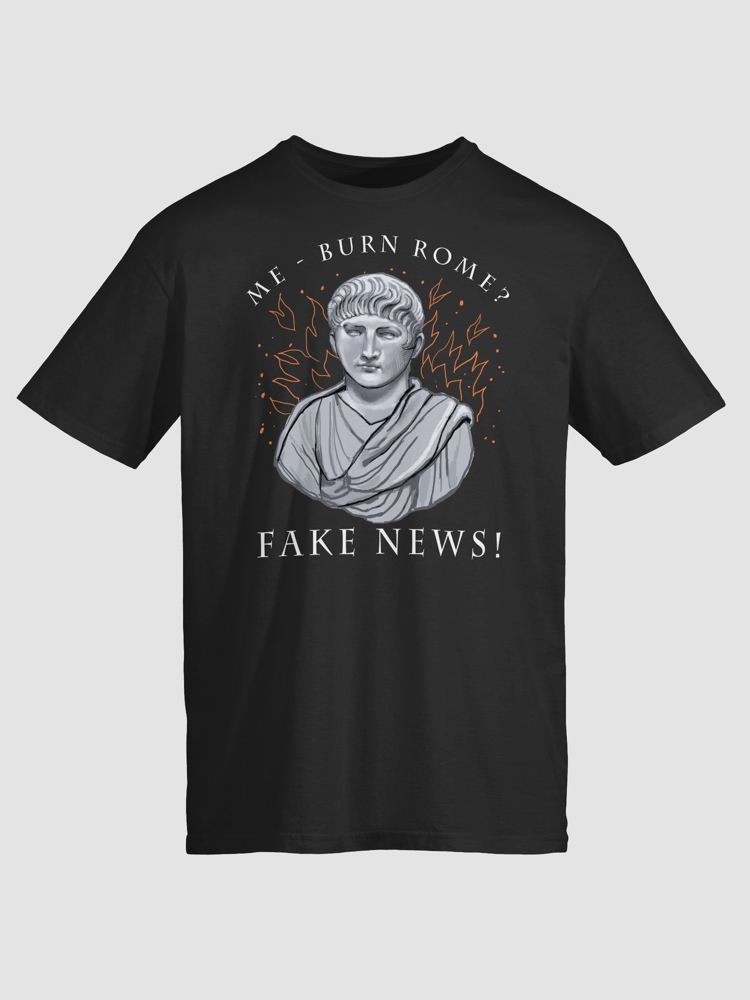 Funny flaming Roman Toga Unisex T-Shirt product image (2)