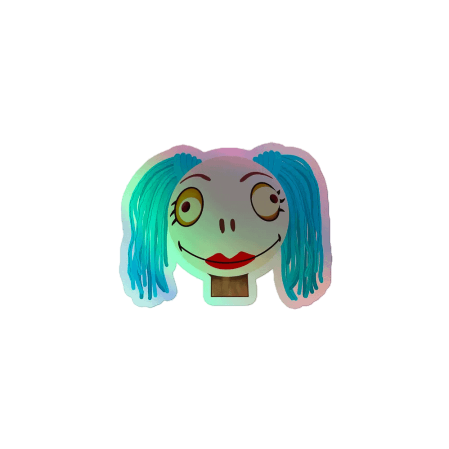 Holographic Miss Crazy Sticker product image (1)