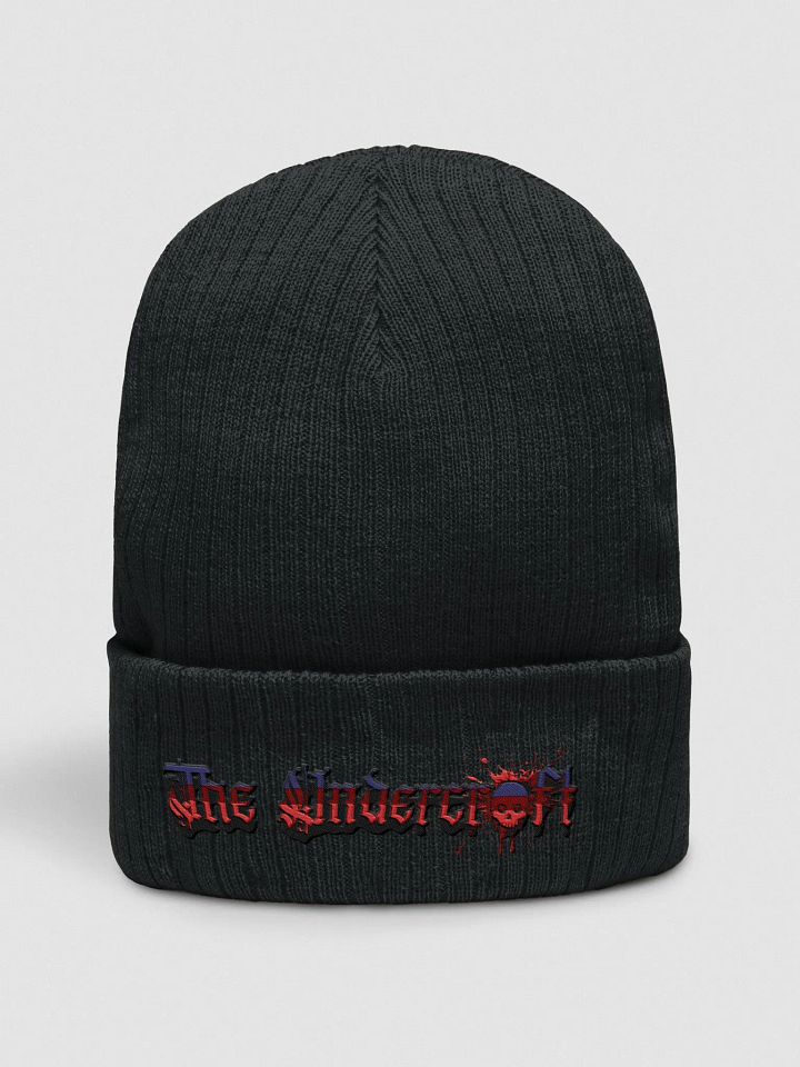 The Undercroft Skull Ribbed Beanie product image (1)