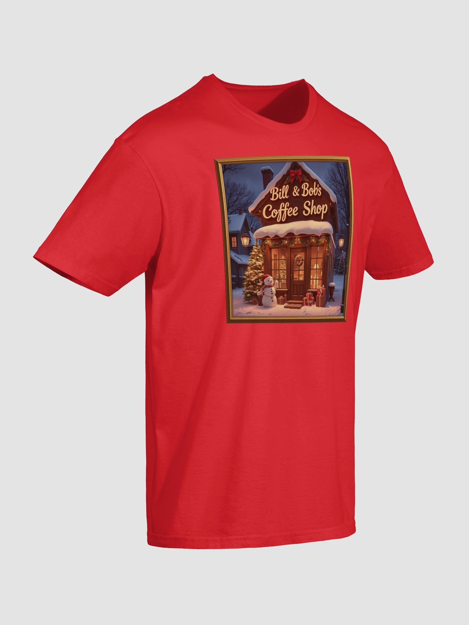 Bill and Bob's Coffee Shop Christmas | Recovery T-Shirt Inspiring Sobriety product image (5)