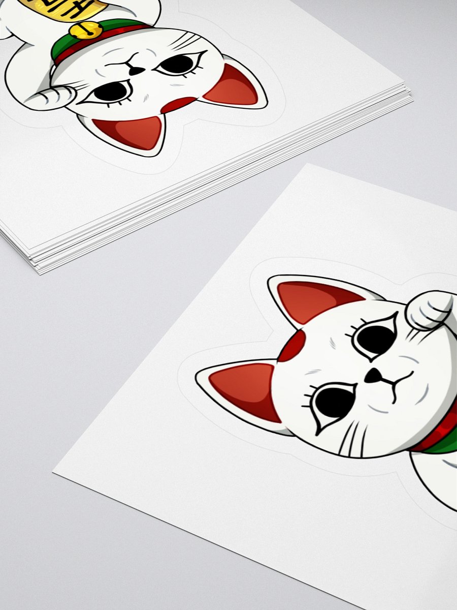 Fortune Cat Kiss Cut Sticker product image (4)