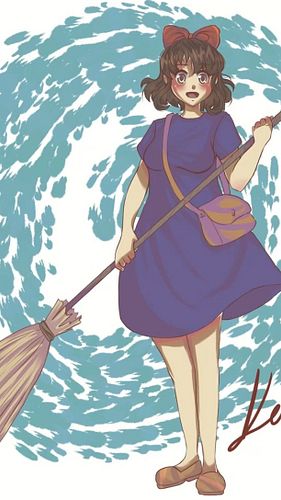 Had to get one done, even though it is late! 

I love Kiki's Delivery Service. And I really love this drawing so much. Decide...