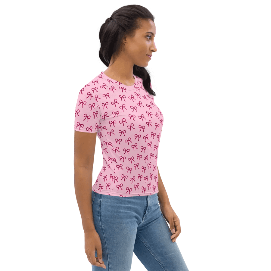 Dainty Burgundy Bows Women's T-Shirt product image (12)
