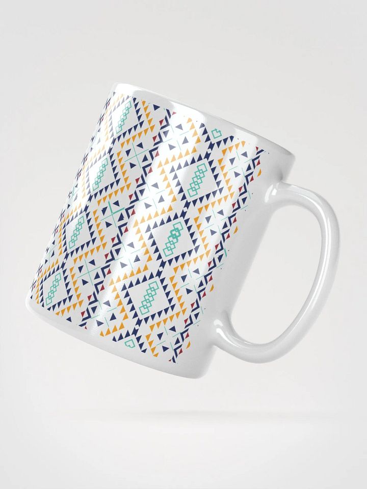 Miniature Triangles Design White Mug product image (5)
