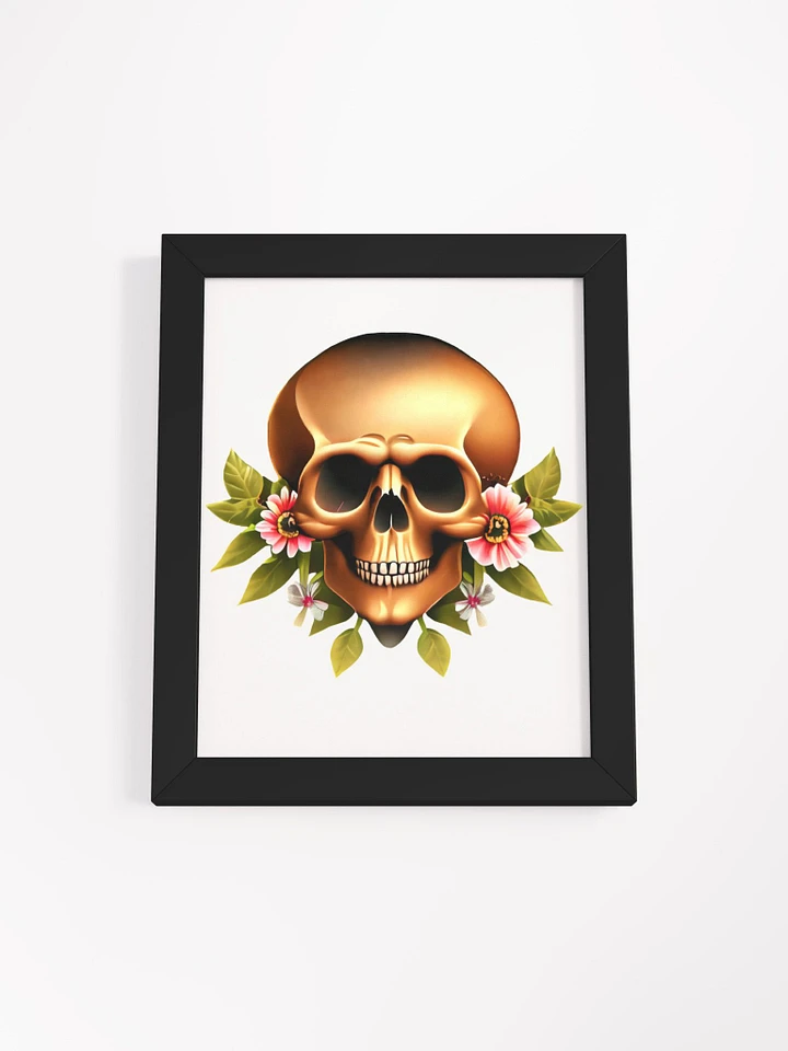 Skull with Nice Flowers Skull, skulls, skull art design, skeleton, skull and bones, scary, skull tattoo, artistic skull, human skull, dark skull, bones, Halloween, flowers product image (15)