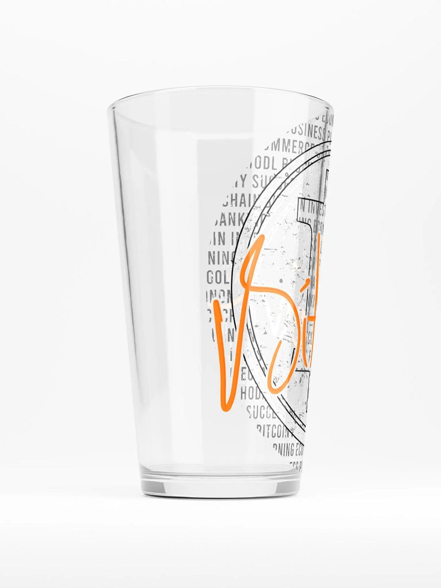 Bitcoin Symbol Shaker Pint Glass product image (1)