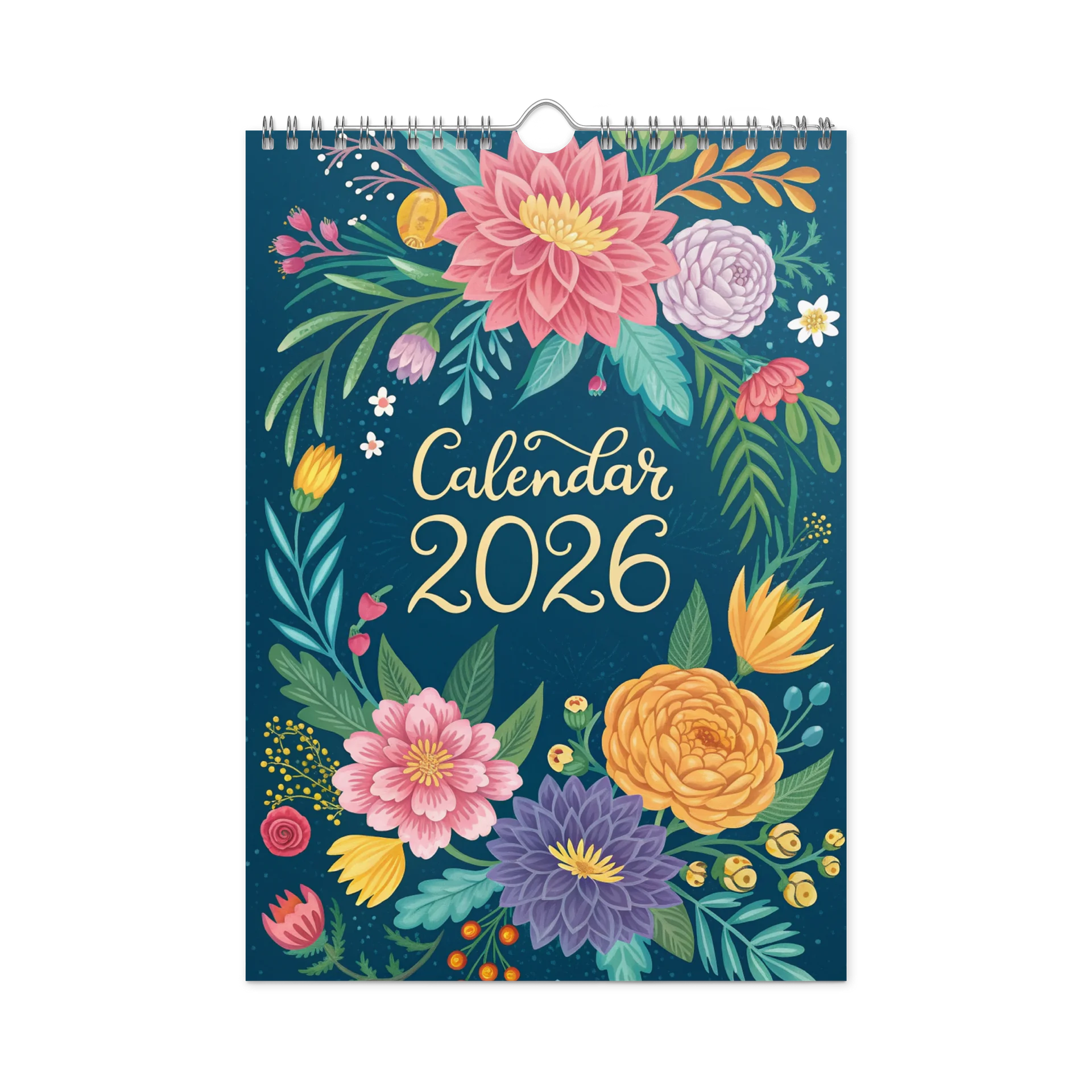 Bloom & Wonder – Floral Patterned Wall Calendar 2026 product image (3)