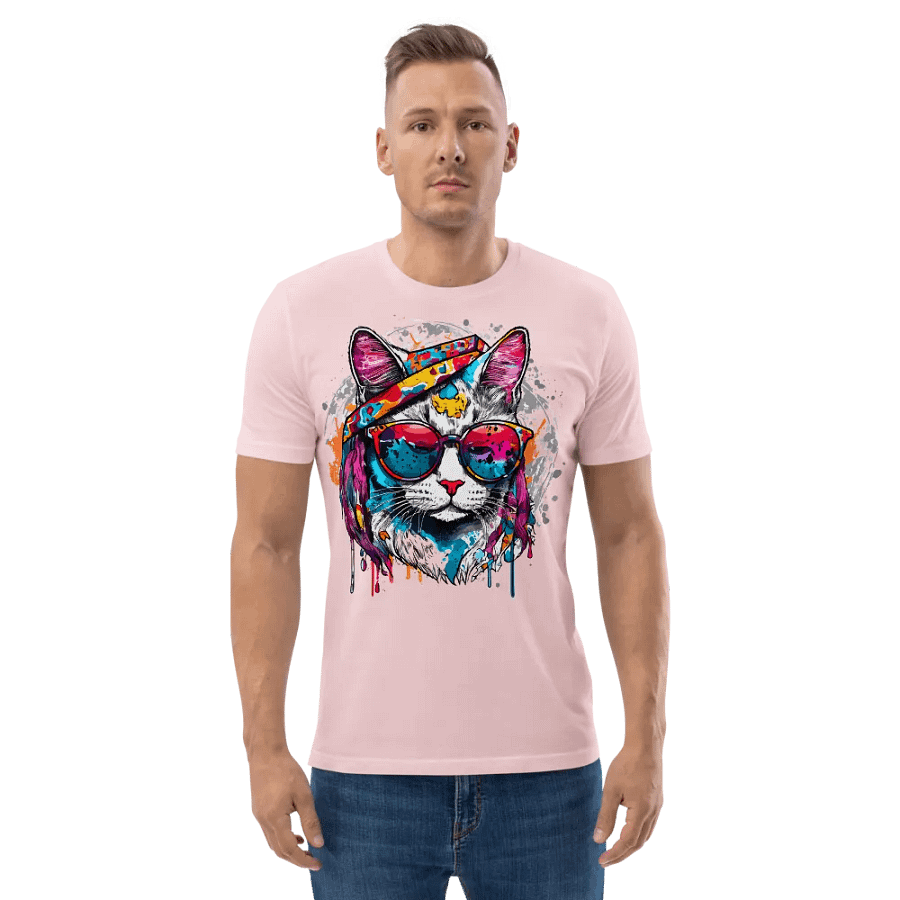 Colorsplash Hippie Katze 10 , Shirt product image (6)