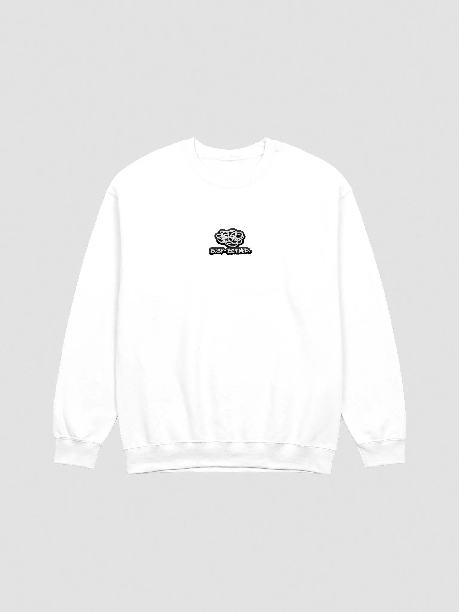 BUSY-BRAINED embroidered crewneck (bubble design 2) product image (5)