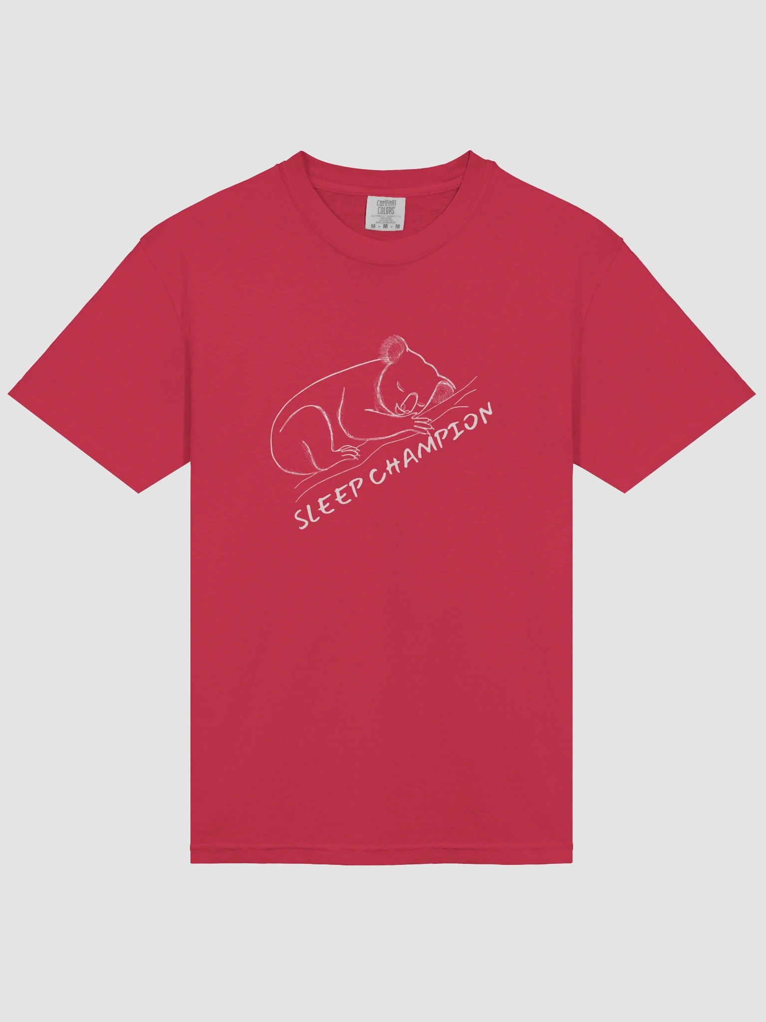 Sleep Champion – Cozy Koala Nature Tee - Large image design product image (5)