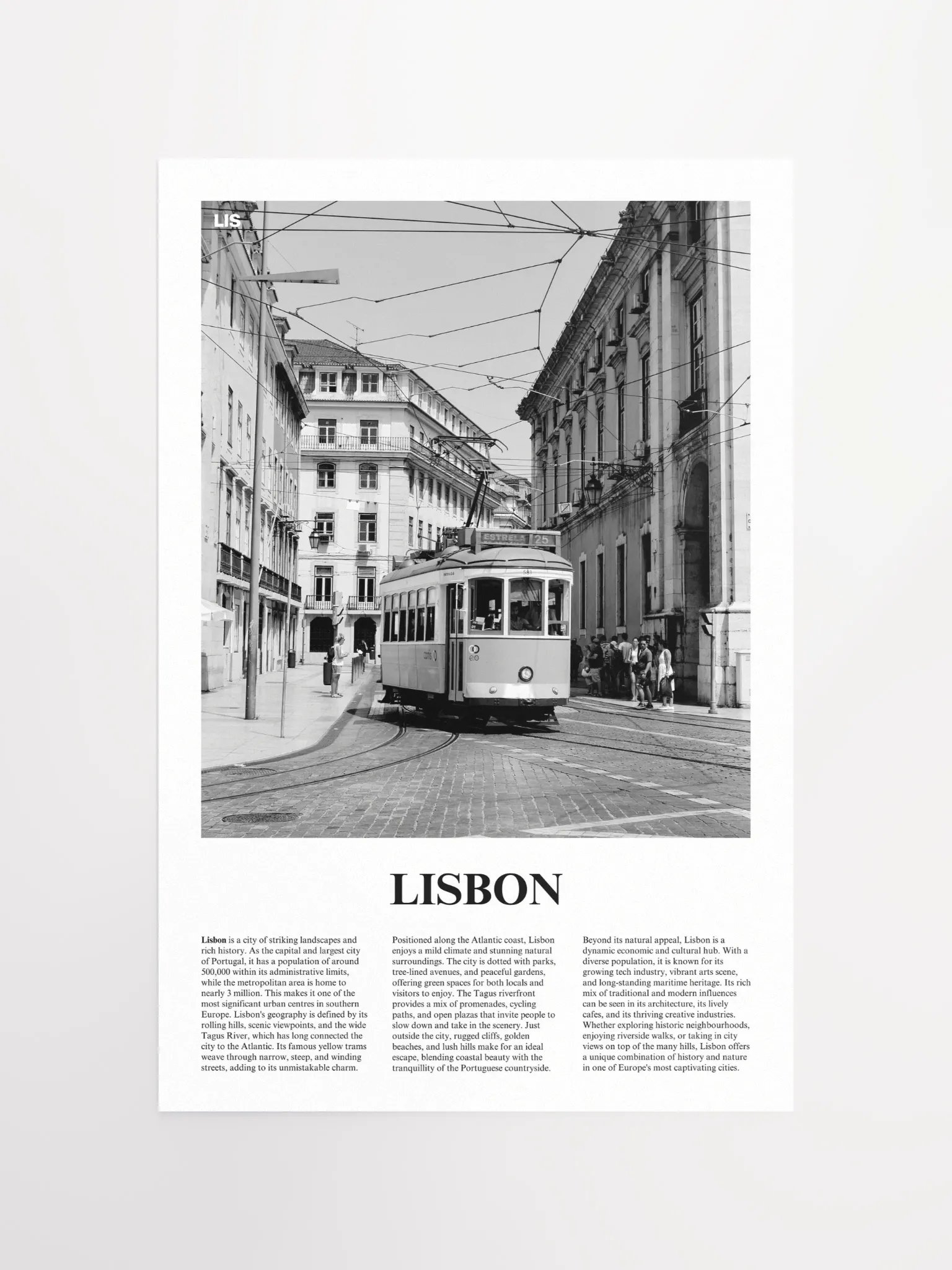 Lisbon 02 Newspaper Poster product image (5)