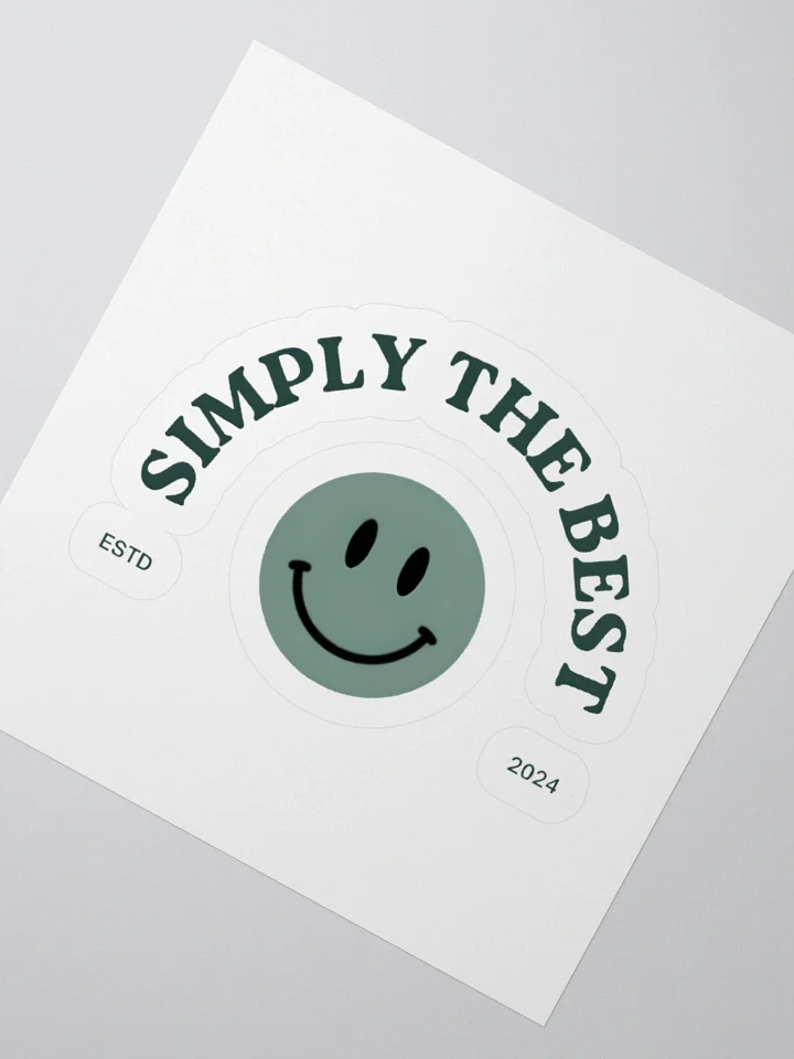 Simply The Best – Smiley Sticker product image (2)