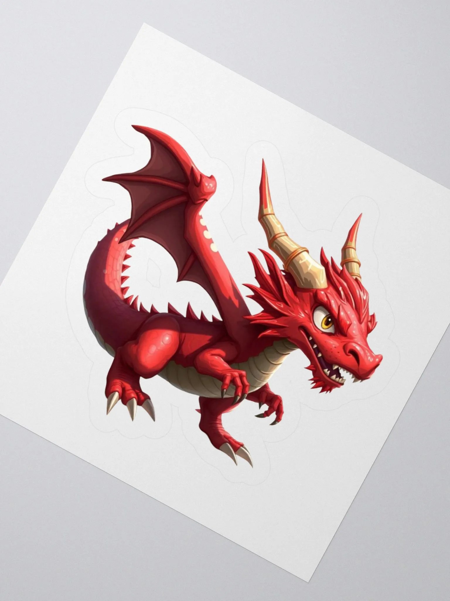 Fierce Dragon Kiss Cut Stickers product image (8)