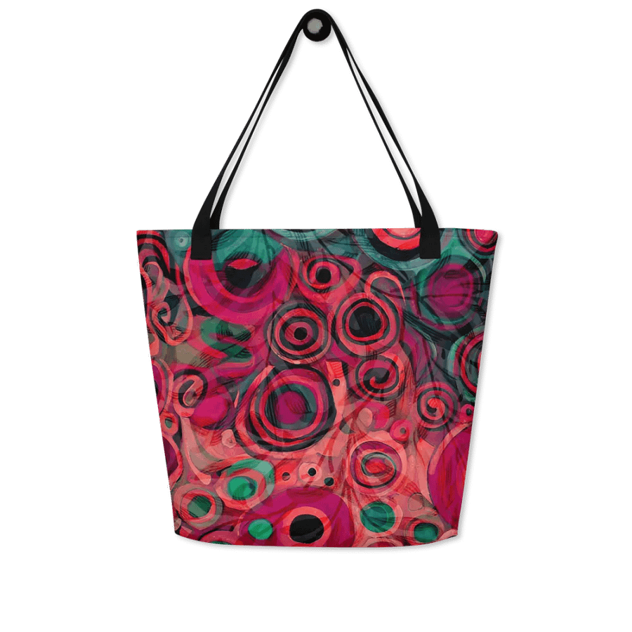 klimt inspired design all over print tote for arty moms and dads friends product image (4)