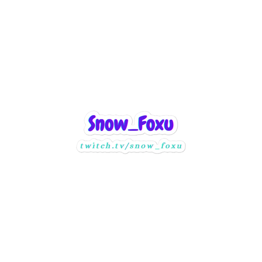 Snow_Foxu Logo Magnet (No Background) product image (2)