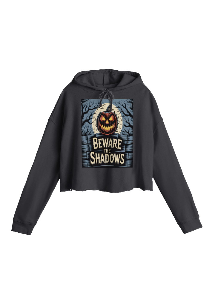 Midnight Veil Designs Gothic Women's Cropped Hoodie - Black, Sizes S-2XL product image (1)