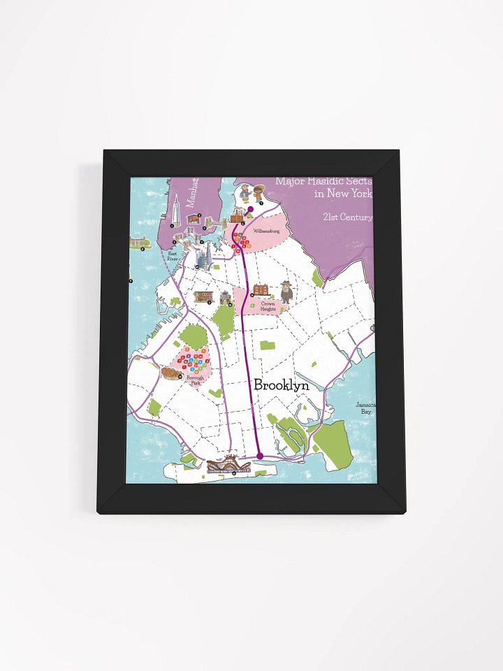 My custom map of Hasidic Brooklyn product image (13)