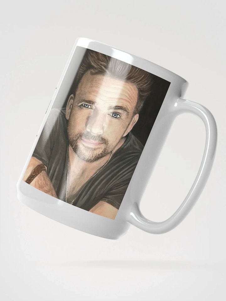 The Lifted Brow – Sean Patrick Flanery Pastel Portrait Mug (15 oz) product image (2)