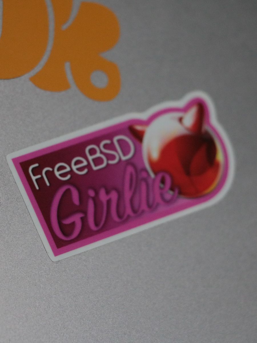 FreeBSD Girlie Sticker product image (2)
