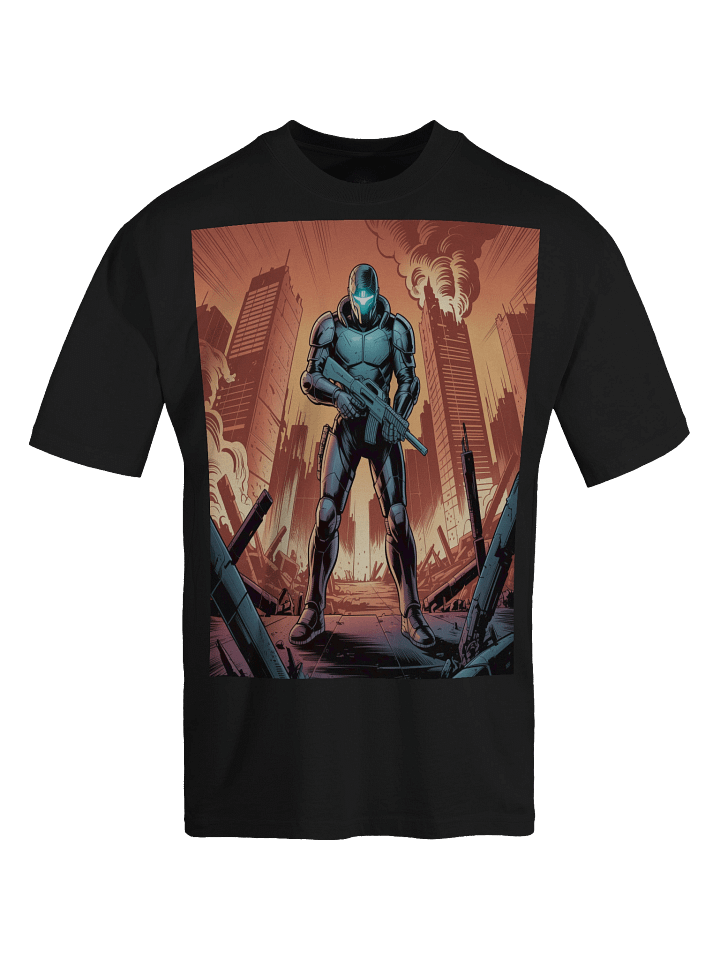 Inferno Ascendant: Apocalypse Inspired Oversized Faded T-Shirt product image (1)