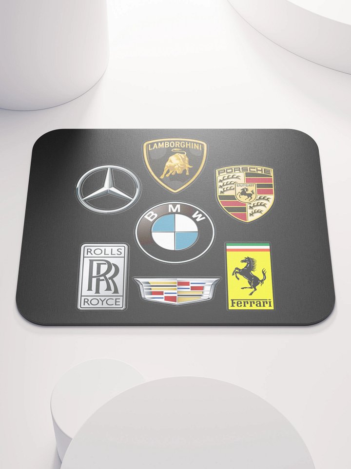 Luxury Car Logos Mouse Pad product image (1)