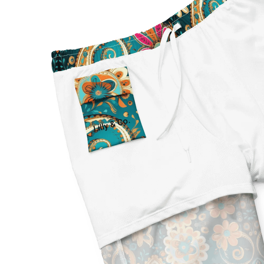 Men's Boho Chic Paisley Paradise Swim Trunks product image (6)