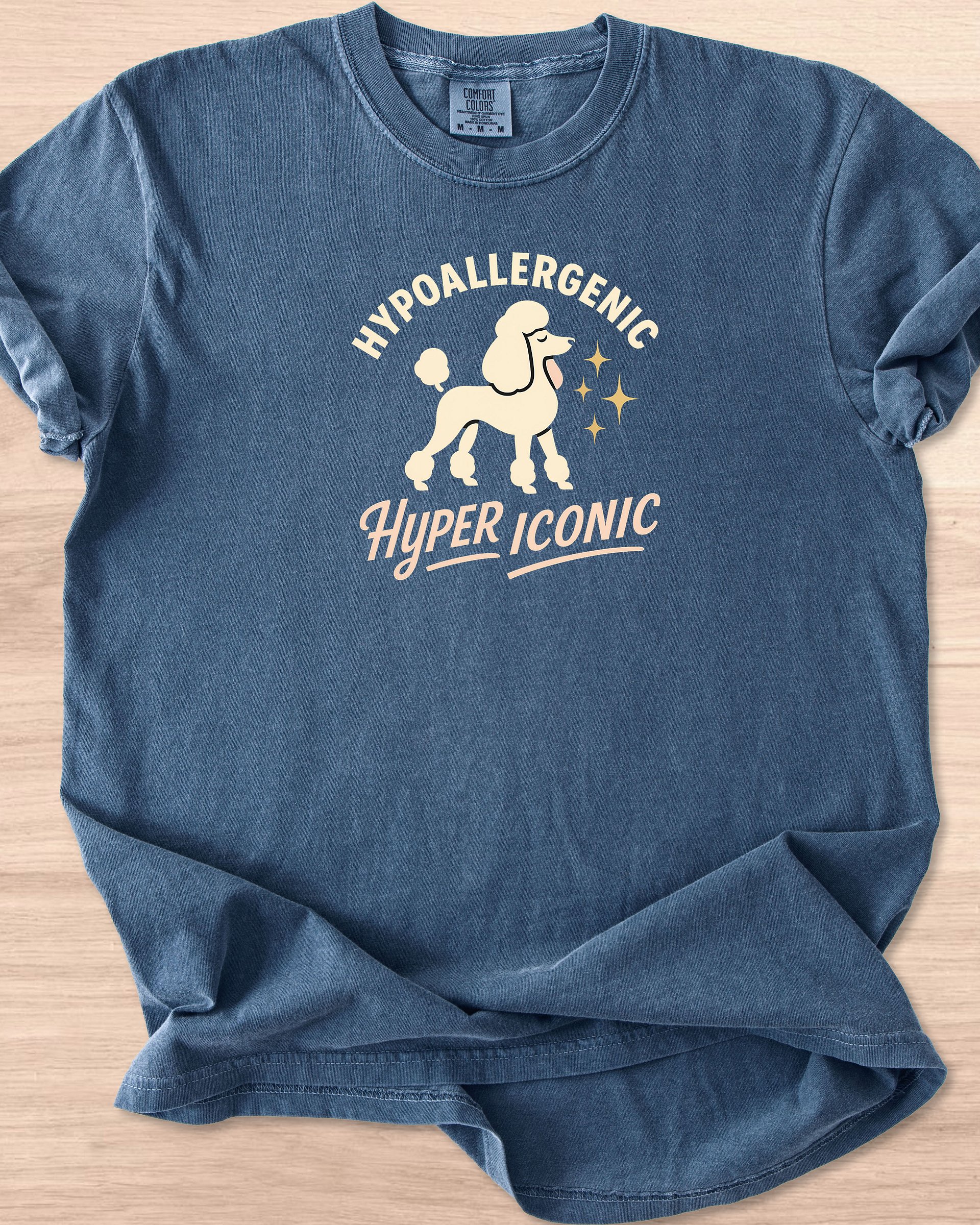 Hypoallergenic, Hyper Iconic (Poodle) Tee product image (28)